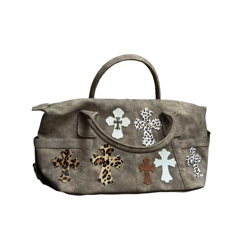 Casual Cross Leather Commuter Y2k One Shoulder Crossbody Fashion Tote Bag