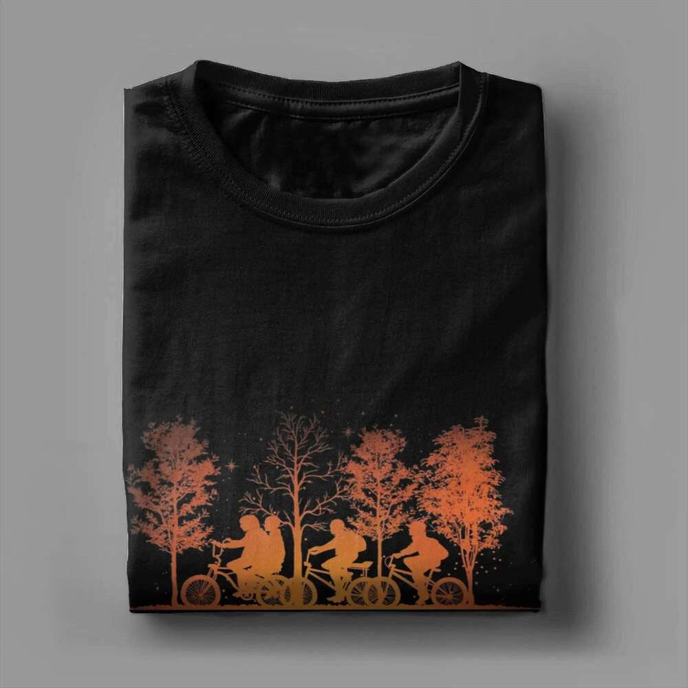 Men Stranger Hawkins Party Ride T Shirts Pure Cotton Clothes Funny Short Sleeve Round Collar Tee Shirt Unique T-Shirts C260228 - view 5