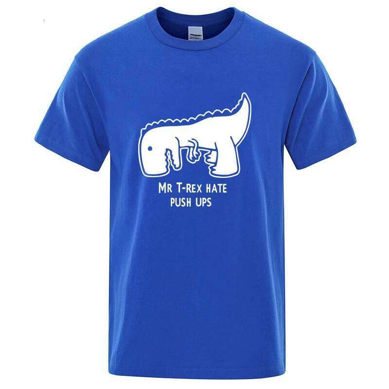 Men's High Quality 100% Cotton Funny Casual Dinosaur Design Printing Cool O-neck for T-shirt Male Tees Shirts Men Tops C260228 - view 5