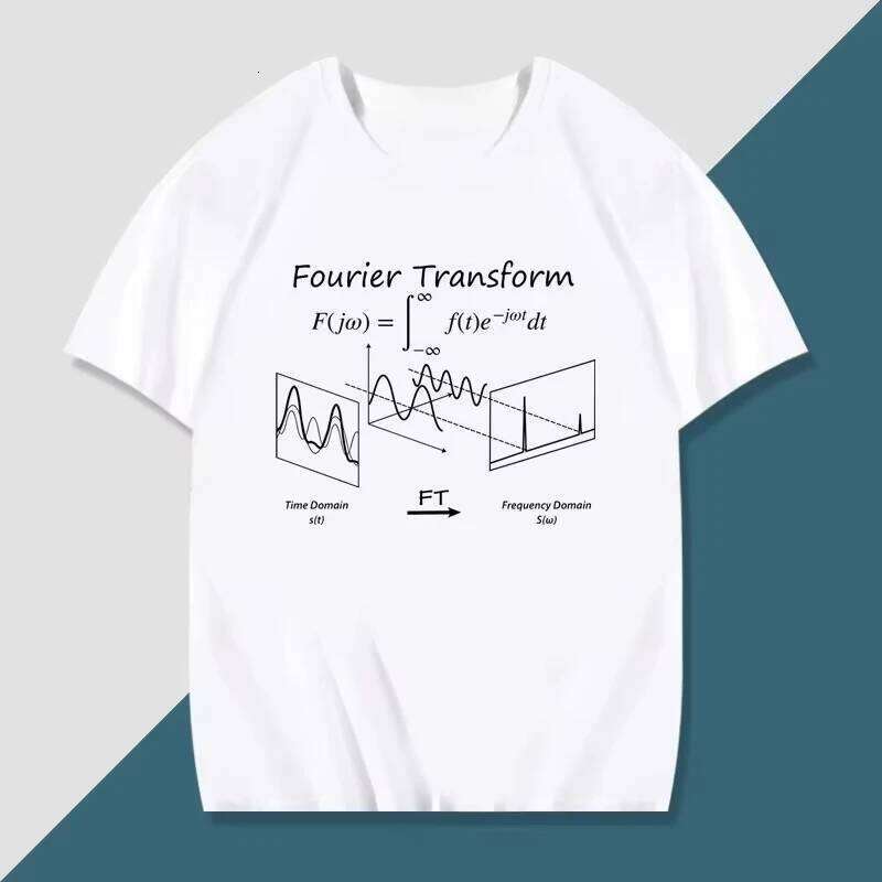 Summer Clothing Physics, Chemistry, Mathematics Euler Fourier Formula Printed T Shirts Top Versatile Oversized Men T-shirt C260228 - view 5