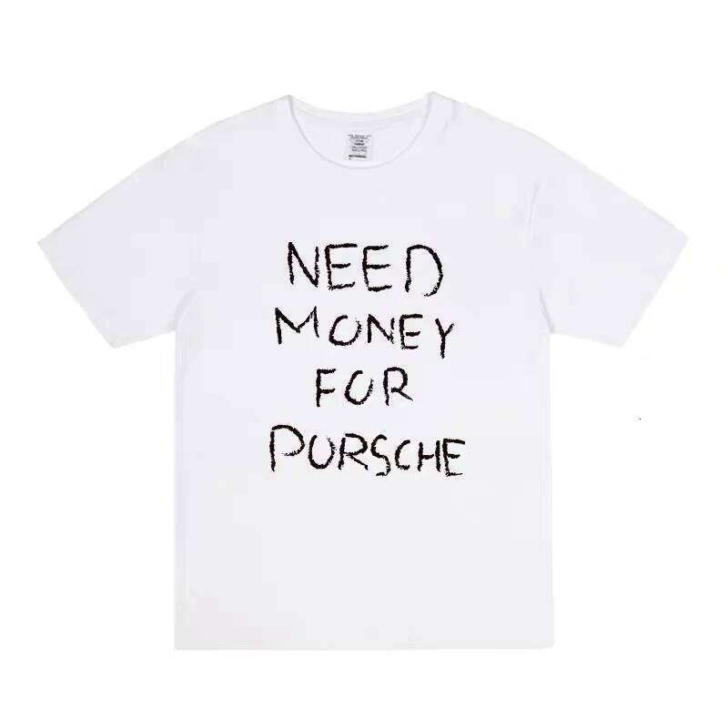 American Fashion Trend Letter Printed T-shirt Men Clothing Women Vintage Top Outdoor Street Graphic tshirt Short Sleeved Tee C260228 - view 5