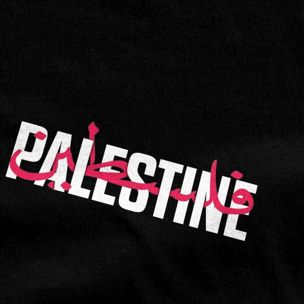 Palestine Flag T-Shirt Man Funny Pure Cotton T-Shirts Summer O-Neck Hip Hop Tees Hot Sale Oversized Tops C260228 - view 6