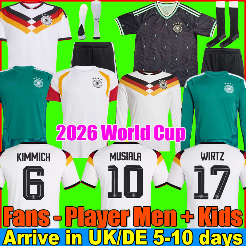 2026 Germany soccer jersey World Cup football shirt 25 26 FULLKRUG HUMMELS KROOS GNABRY WERNER DRAXLER REUS MULLER GOTZE Player version goalkeeper Men Kids Kit Set