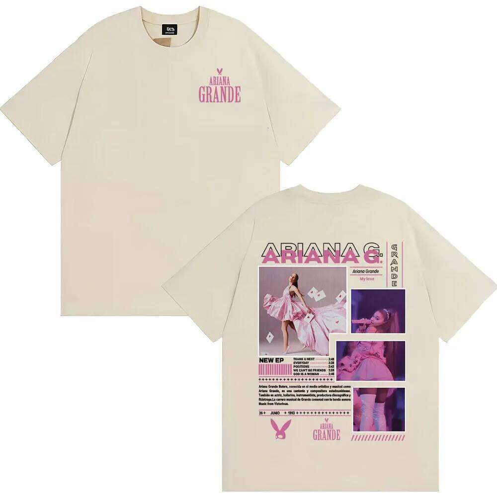 2026 Tour - Fashionable Men's and Women's Oversized with V-neck, 100% Cotton T-shirt C260228 - view 7