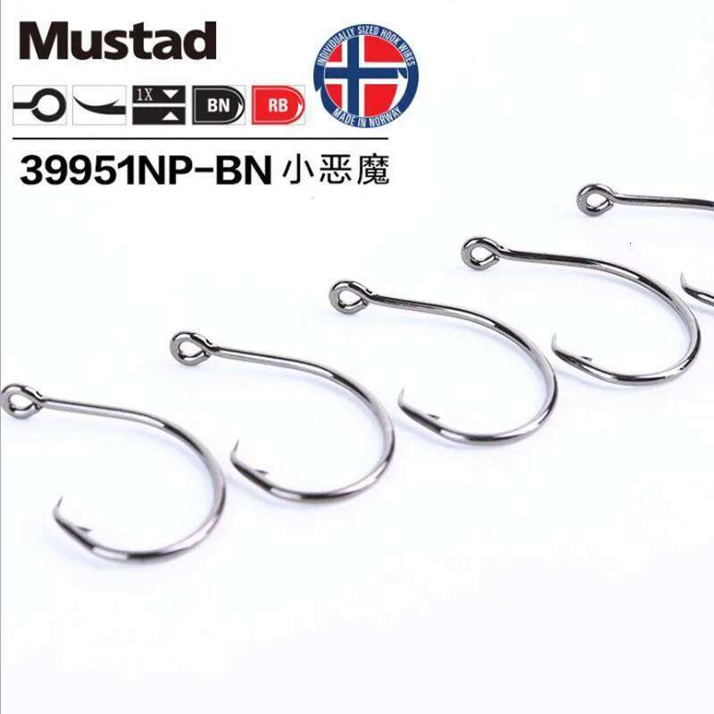 Mustad 39951 Demon Circle High Carbon Steel Fishing Hooks Sharp Strong Rustproof Sea Carp Catfish Anzuelos Pesca Z260228