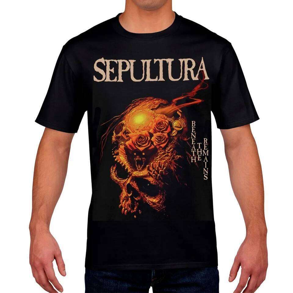 Sepultura T-Shirt Beneath The Remains 1989 Thrash Death Groove Metal Summer Cotton Men's Women Top Tee Streetwear Casual C260228 - view 4