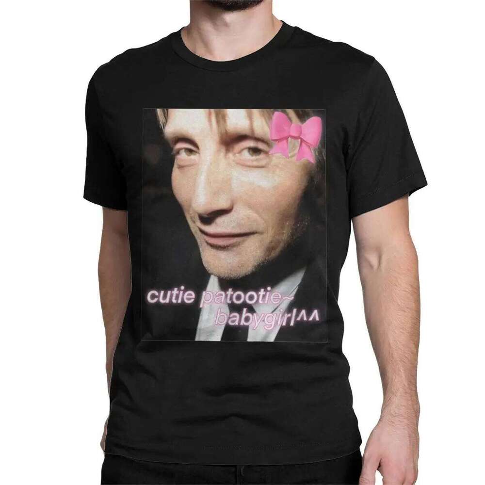 Mads Mikkelsen Baby Girl Men's T Vintage Tee Shirt Short Sleeve O Neck T-Shirt Pure Cotton Plus Size Clothing C260228 - view 3