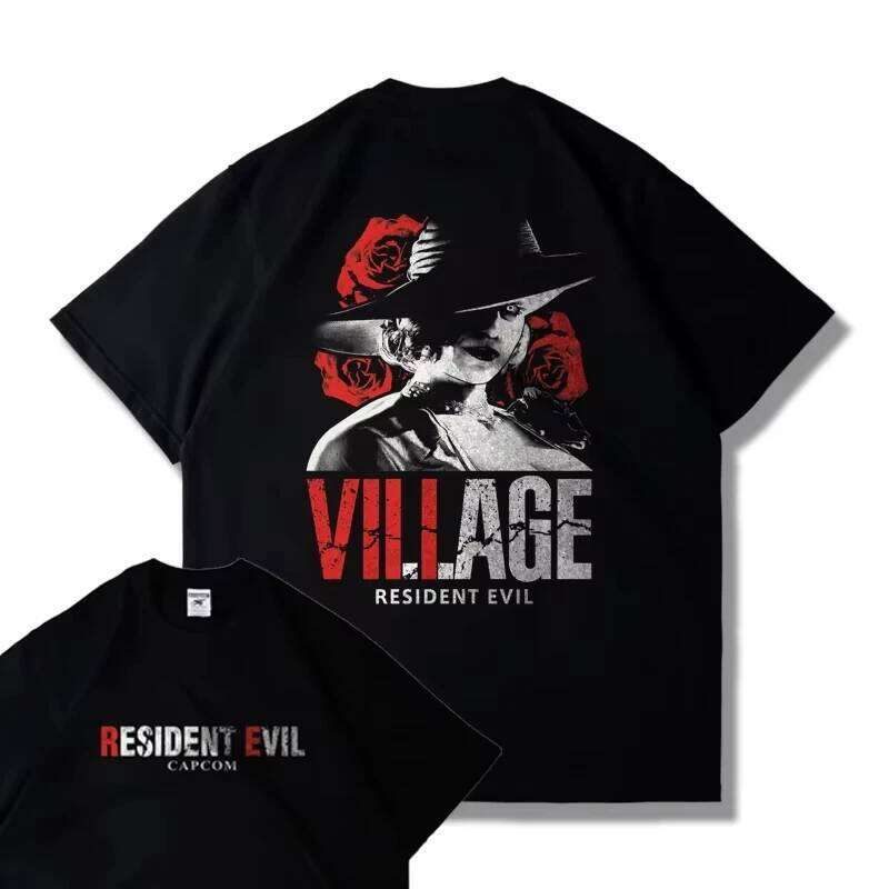 CAPCOM Game PS5 Resident Evil 4 Remastered Short Sleeve T-shirt Men's and Women's Loose Clothes Leon Printed Harajuku Y2k Top C260228 - view 7