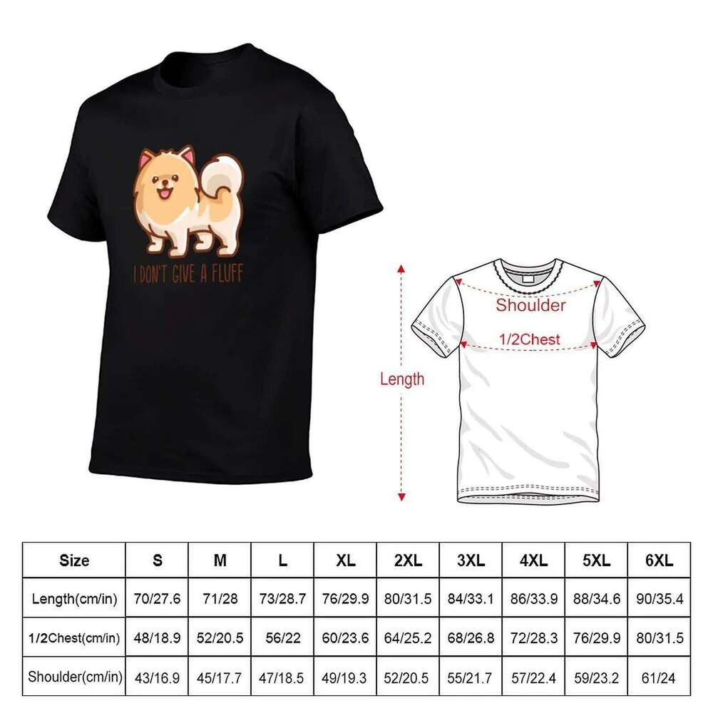 Pomeranian fluff men T-Shirt man Cute anime oversize for shirts t a give don't I Pom C260228 - view 3
