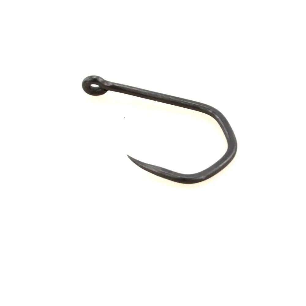 Hirisi 50pcs PTFE Coated High Carbon Stainless Steel Barbless Fish Hook With Eye 8020 Fishing Accessories Z260228