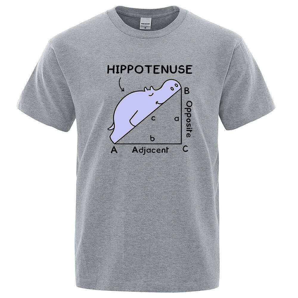 Hippotenuse Opposite Adjacent Funny Printed Men Women T Shirts Trigonometric Functions Cotton Short Sleeve Streetwear T-shirt C260228 - view 4