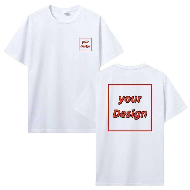Customized printed for men's and women's personalized top DIY your favorite photo or logo cotton T-shirt C260228 - view 3