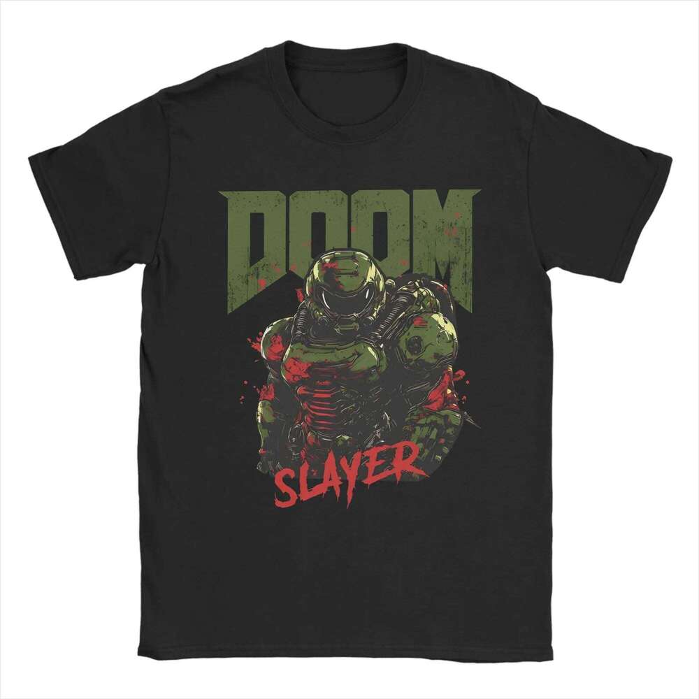 Funny DOOMS SLAYERS T-Shirts for Men O Neck 100% Cotton T Dark Ages Short Sleeve Tee Shirt Gift Idea Clothes C260228 - view 5