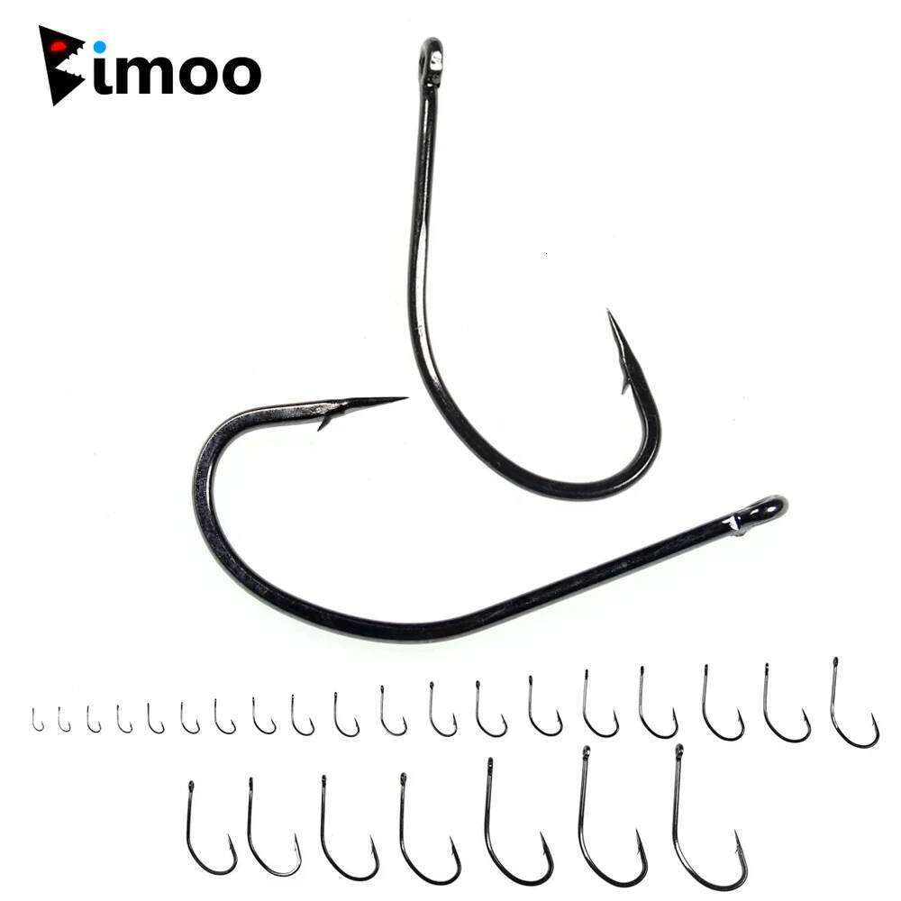 Bimoo 50/25PCS Multiple Purpose High Carbon Steel Fish Nmyph Fly Sabiki Rig Carp Fishing Hook Saltwater Jig Lure Hooks Z260228