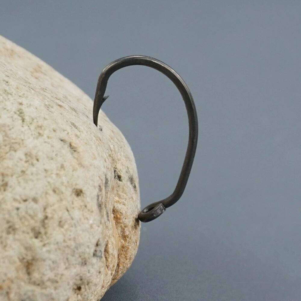 Hirisi 50pcs PTFE Coated High Carbon Stainless Steel Barbed Fish Hook With Eye Fishing Accessories 8025 Z260228