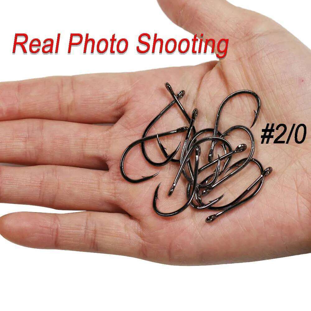 ICERIO 30pcs Big 2X Strength Hook For Tying Tarpon Fly Saltwater Fishing Streamer Flies Game Changers 8~#6/0 Z260228