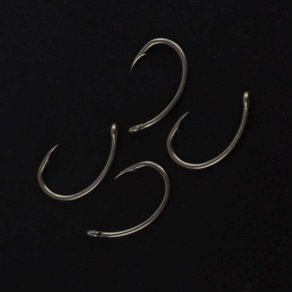 Hirisi 15pcs PTFE Coated High Carbon Stainless Steel Barbed Fish Hook With Eye X503 Fishing Accessories Z260228