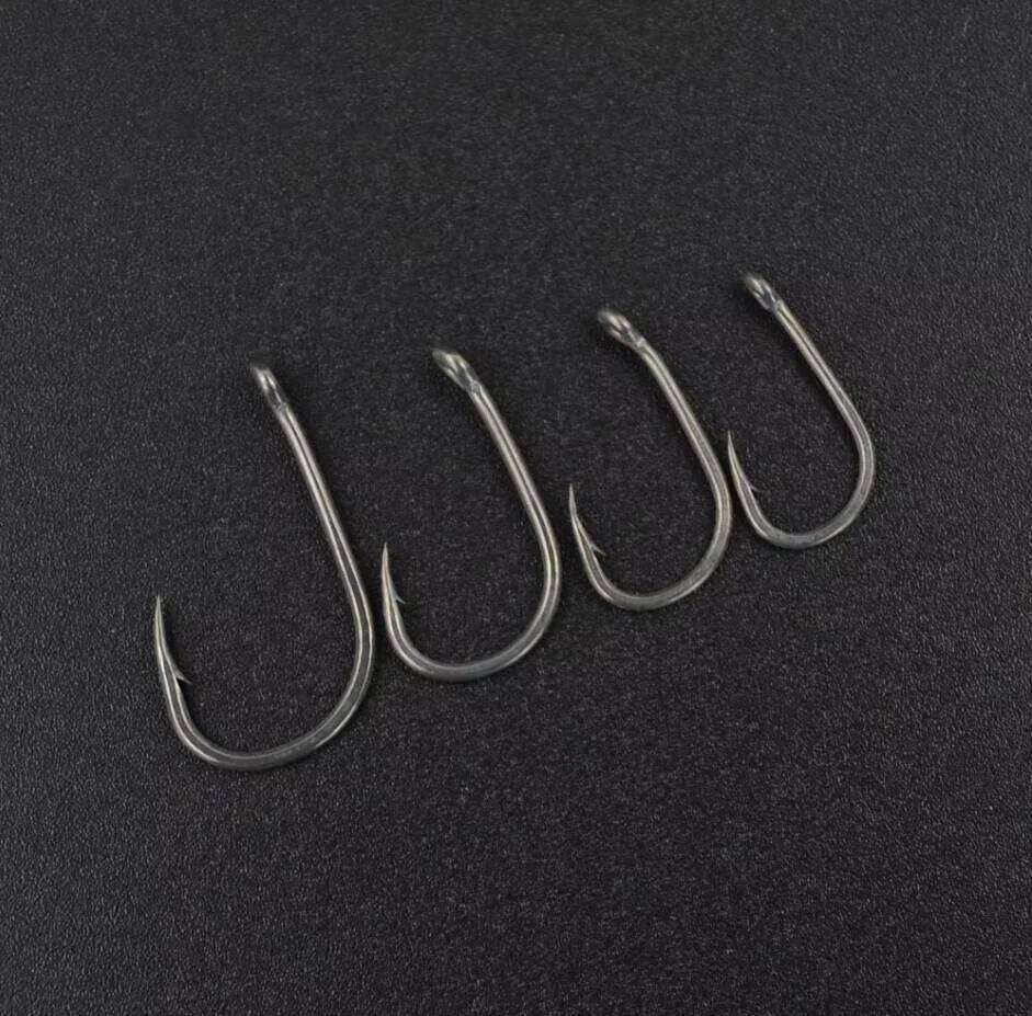Hirisi 50Pcs Carp Fishing Barbed Hook High Carbon Steel Ring Eye Fish hook 8007 Z260228