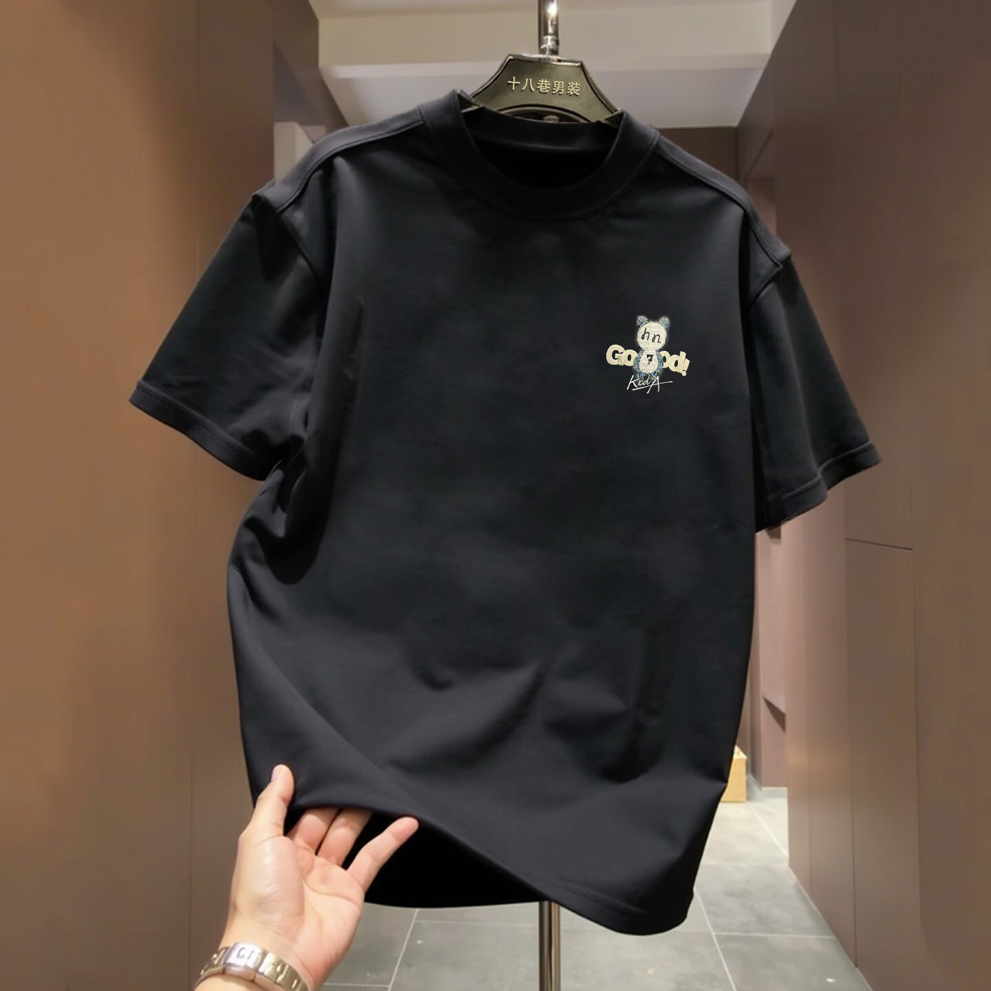 Luxury Brand Designer Clothes 100% Pure Cotton Plus-Size Short-Sleeve T-Shirt For Men And Women, 2026 New Summer Trendy American-Style Loose Top, Ins