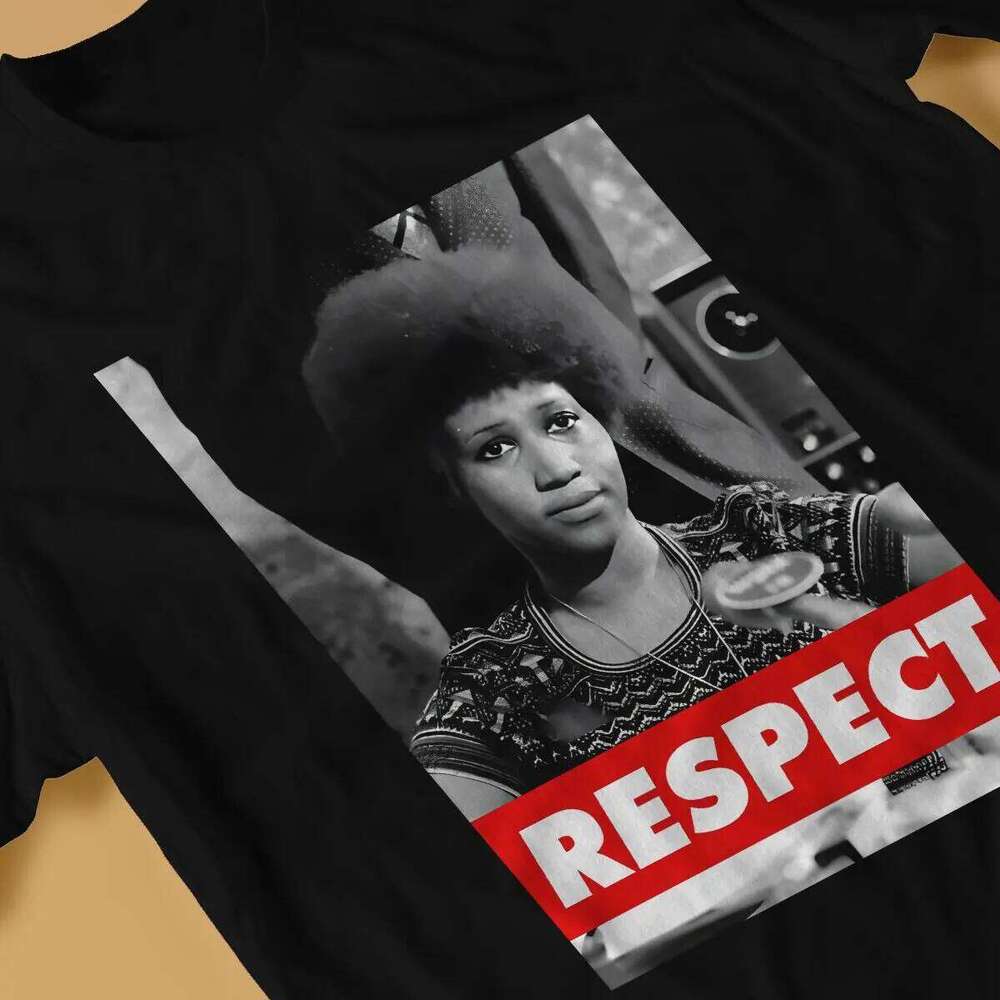 Creative Respect T-Shirts for Men Crewneck Pure Cotton T Shirt A-Aretha Franklin Singer Short Sleeve Tees New Arrival Clothes C260228 - view 5