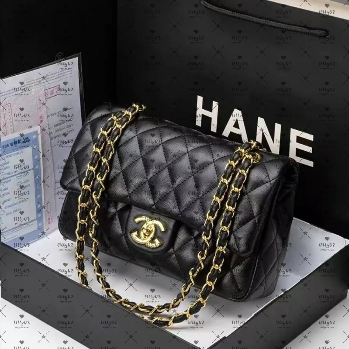 Designer Shoulder bag Classic Plaid Lattice Flap Totes Ladies Handbag Series Chain Square Purses Genuine Women Leather Bags Purse Double Letter Luxury bags