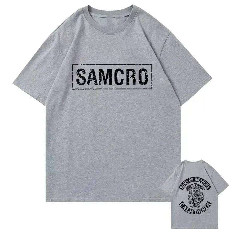 Sons of Anarchy SAMCRO Print T-shirt Men Women Trend Hip Hop Rock Oversized Short Sleeve Tee Summer Cotton T Shirts Clothes Tops C260228 - view 4