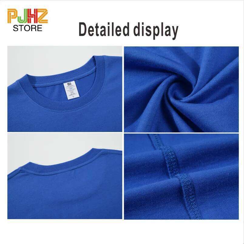 100% Cotton T-shirt Custom Logo Round Neck Men's And Women's Casual Short Sleeve Tee Personal Group Design Print Embroidery C260228 - view 5