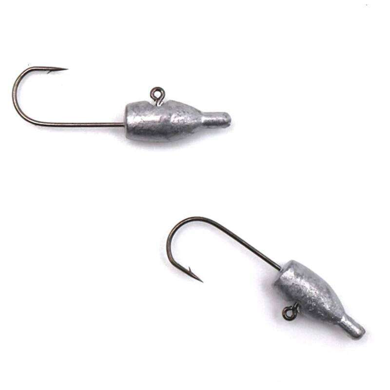 HISTOLUIRE Head Worm 10pcs AJING Barbed Trout Soft Lure Rockfish Bait Jig Fishing Hook Z260228