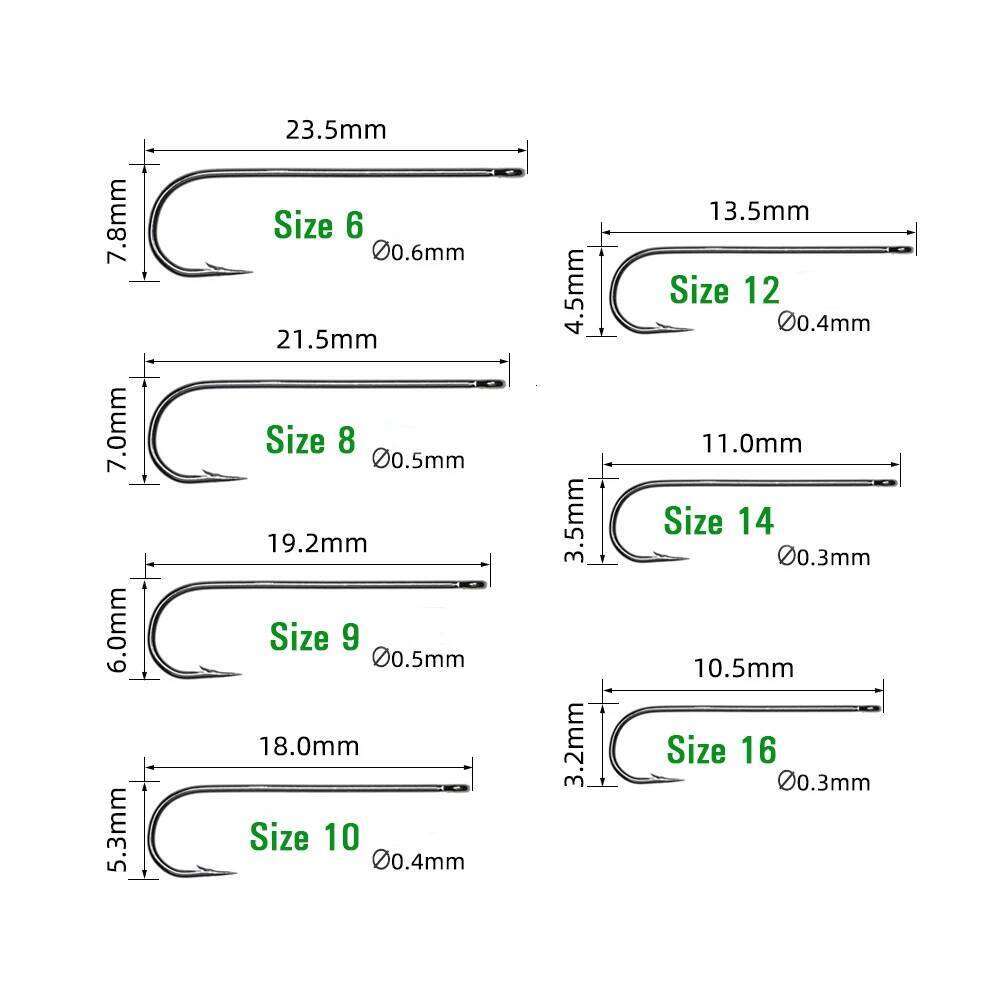 Vtwins 50/100PCS Aberdeen Long Shank Fish Fresh Water Fishing Hooks Streamer Fly Hook Size 10 4 2 2/0 3/0 Z260228