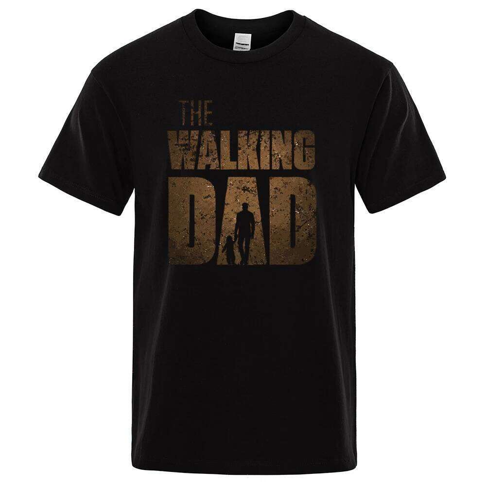 The Walking Dad Funny Street Printed T-Shirts Men Fashion Summer Tshirt Loose Oversized Cotton Short Sleeves Casual Hip Hop Tees C260228 - view 5