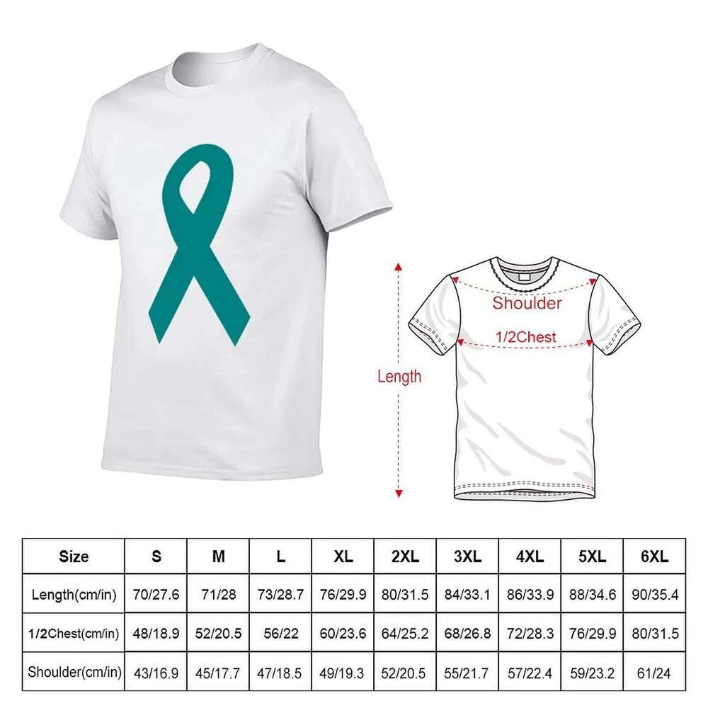 funny T-Shirt Ribbon for pack man white shirts t cotton Teal C260228 - view 6