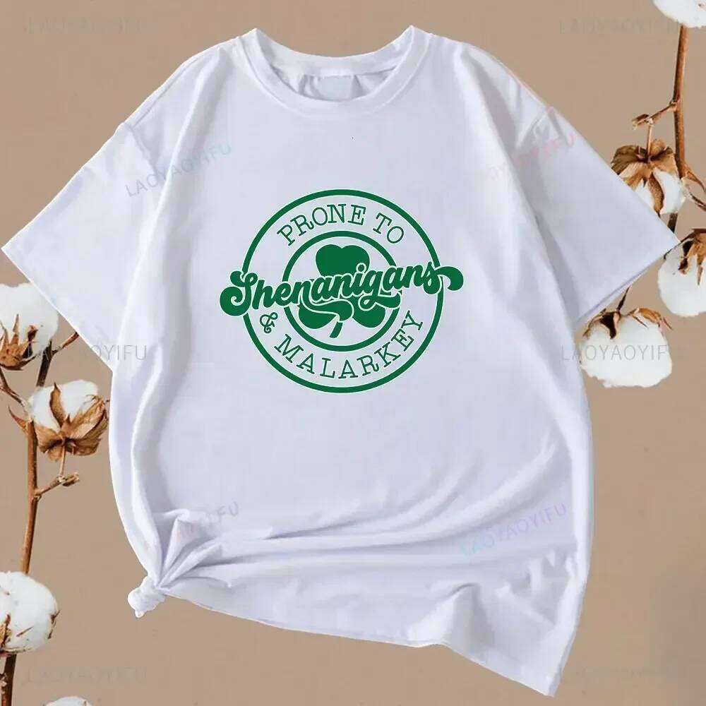 Patrick Was A I Ain't Men Cotton St.Patrick's Lucky Irish T-Shirt Vintage Saint Patrick's Day Graphic T Shirts C260228 - view 7