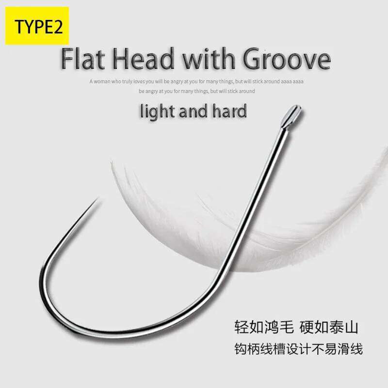 10pcs Non-barbed Competition Fish Hook Set of Sharp Hooks Tackle Goods Accessories for Fishing Fishery Material High Carbon Z260228