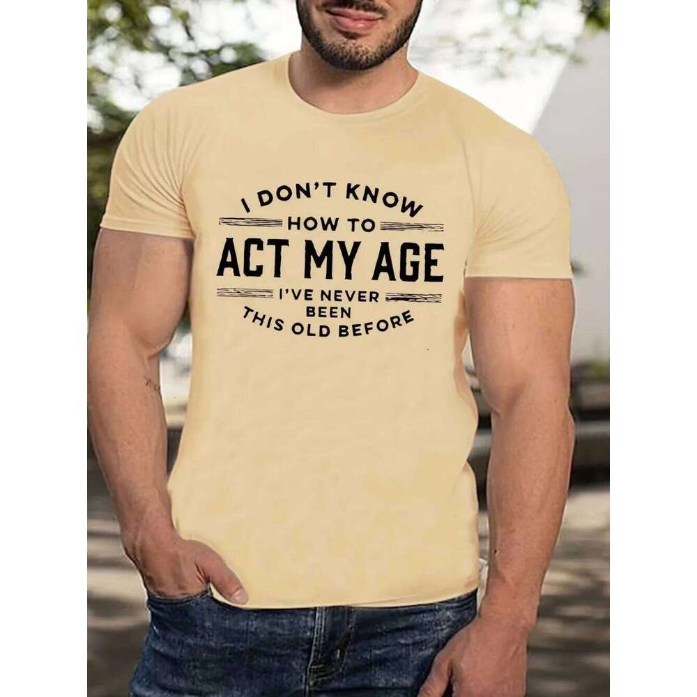 Summer Men's Letter Printed Pattern Fashionable Breathable Round Neck Thsirt Outdoor Leisure Sports Hiking Top C260228 - view 4
