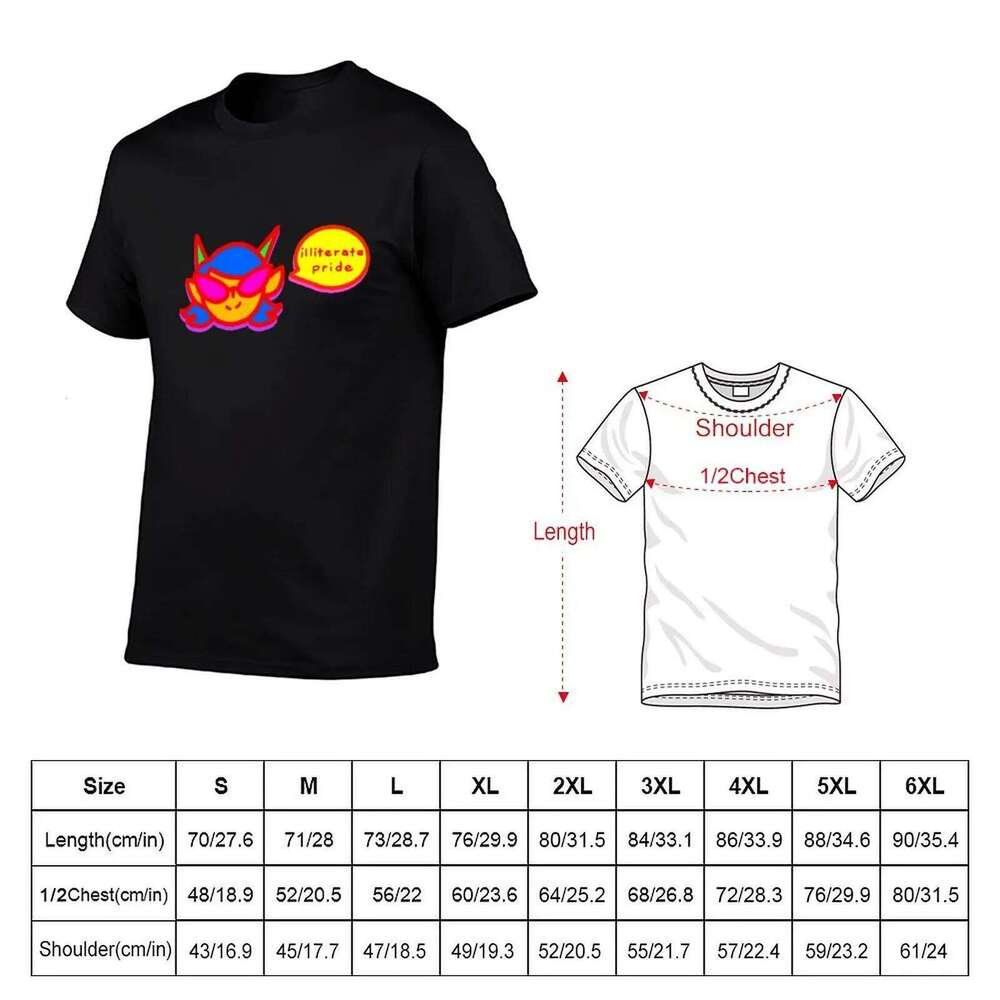 Illiterate pride eyestrain shirt g men t shirts for man pack cotton T-Shirt C260228 - view 6