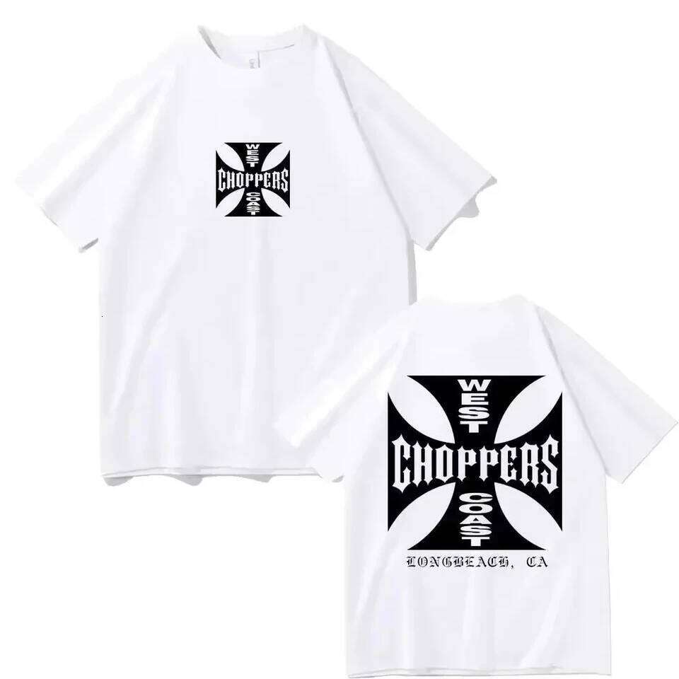 Summer Fashion T Shirt Women Men Cotton West Choppers Print T-Shirt Casual Short Sleeve O-Neck Tshirt Vintage Clothing Tee C260228 - view 4