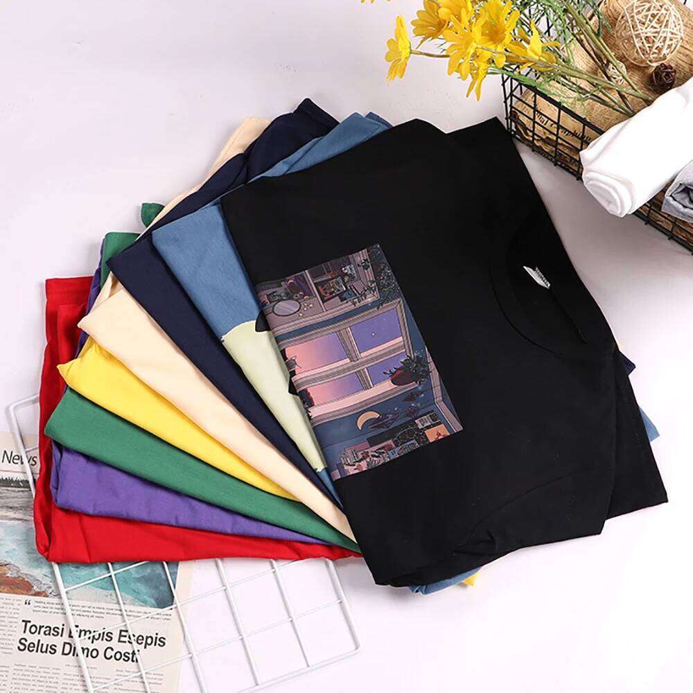 Rock Paper Scissors Funny Cat Print T Shirt Women Summer Soft Oversized Tops Fashion Casual Short Sleeve Street Cotton Tshirt C260228 - view 6
