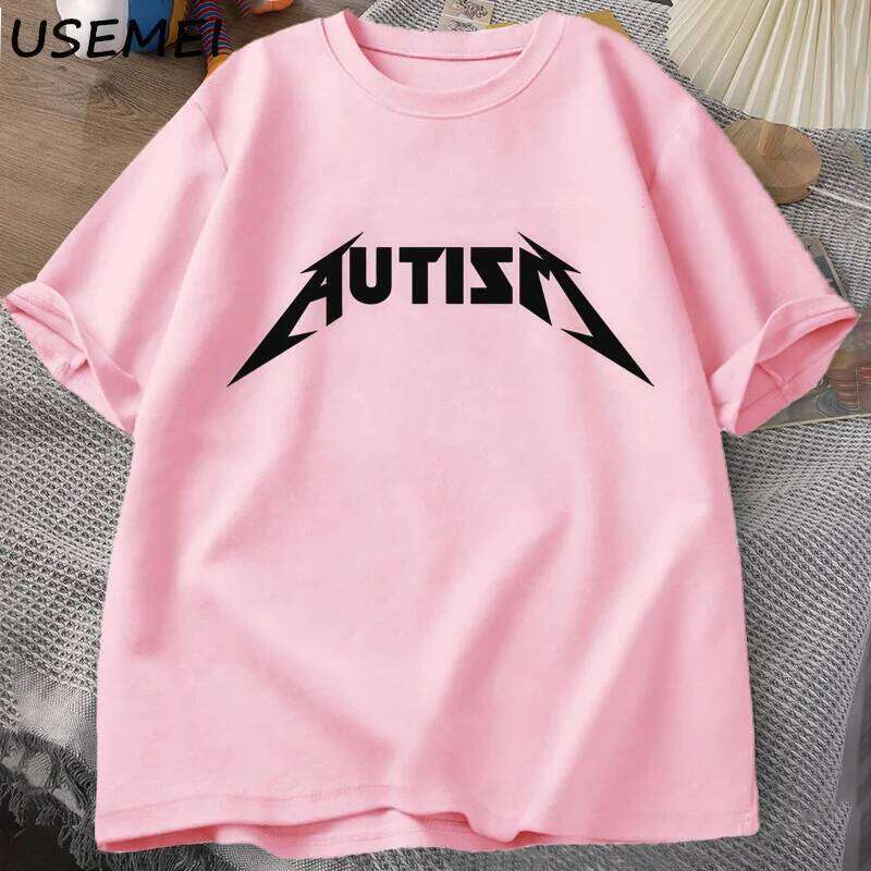 Autism Meme T Shirt Cotton Funny Humor Introvert for Men Women Letter Printed Tees Unisex T-shirts Oversized C260228 - view 5