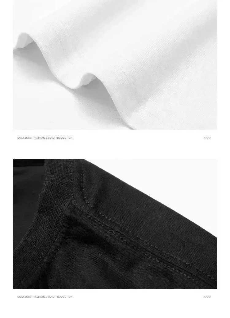 Men's 100% Cotton Luxury Brand Letter Print T-Shirt High Quality Streetwear Short SleeveT260228