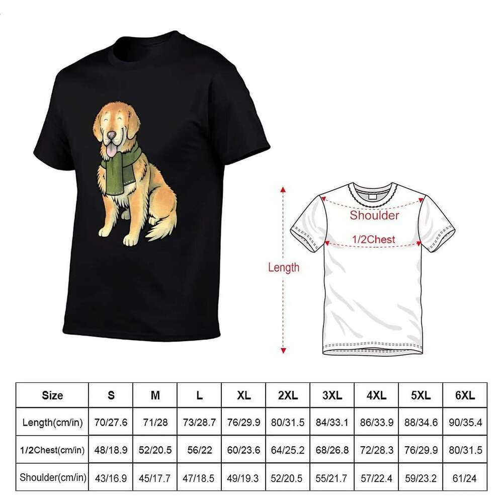 graphic Golden T-Shirt t shirts shirt heavy Old man Retriever cotton C260228 - view 3