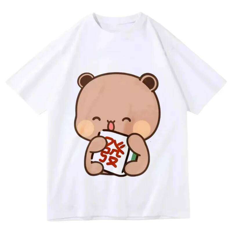 Bubu Dudu Female Designer Anime Cute Girl Pattern Fun Harajuku Fashion T-shirt Summer Casual Breathable Loose Top C260228