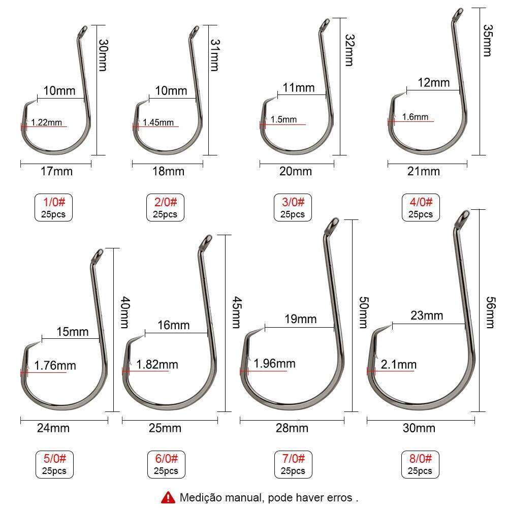 FTK 1/0#-8/0#25PCS 1#-4#50PCS Octopus Circle Hook Carbon Chemically Sharpened Tackle Fishing Hooks Z260228