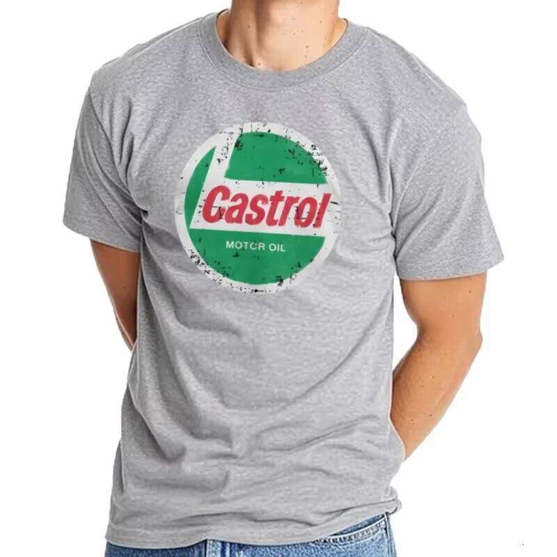 Castrol T Men's Pure Cotton Funny T-Shirts Round Neck Motor Oil Tee Shirt Short Sleeve Tops Gift Idea C260228 - view 3