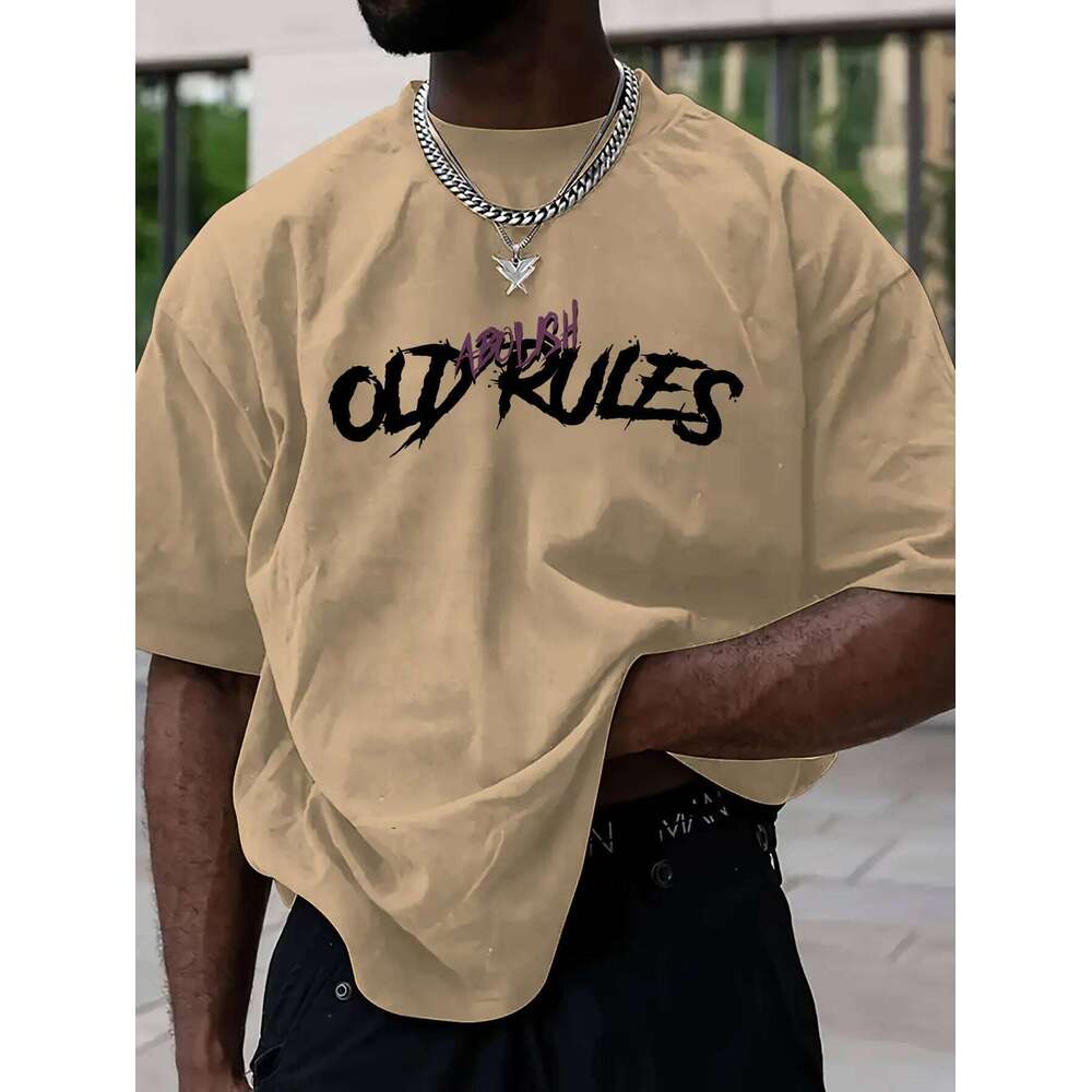 Men's Summer 100 Cotton Fashionable Casual Sports Loose Large Cartoon Bear Pattern Printed Round Neck Short Sleeve T-shirt Top C260228 - view 6