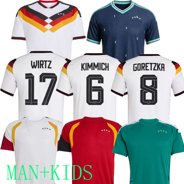 2026 GermanyS soccer jerseys MUSIALA HAVERTZ 25 26 HOME AWAY KIDS CHILD KIT KROOS KLINSMANN MULLER KLOSE SCHWEINSTEIGER RIEDLE retro football shirt