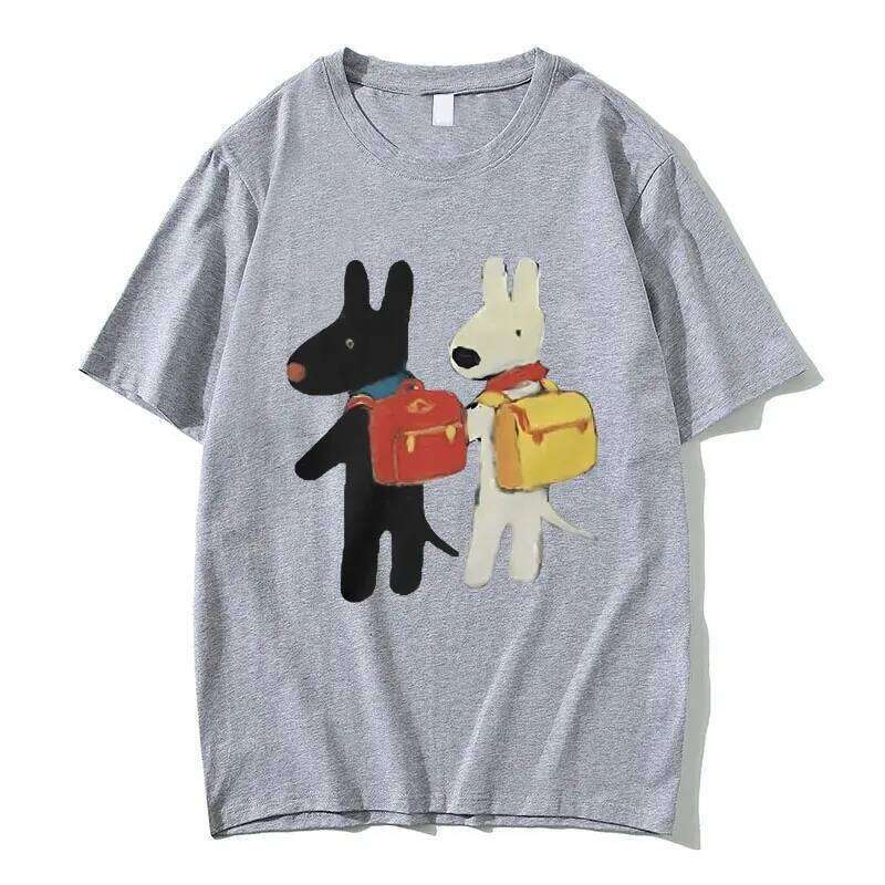Gaspard and Lisa Best Friend Afterschoo Baby Graphic T-shirt Men Women Vintage Casual T Shirts Male Funny Cartoon Tshirt Tops C260228 - view 7
