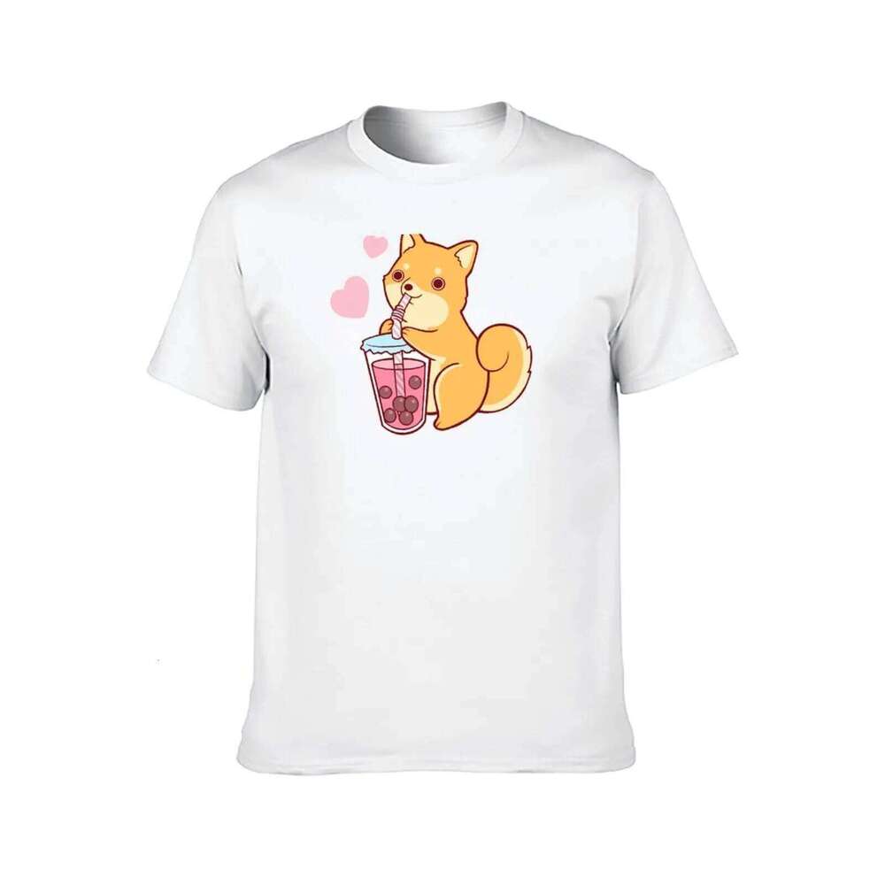 Tea Shiba casual Bubble shirt T-Shirt t man cotton for shirts men C260228 - view 3
