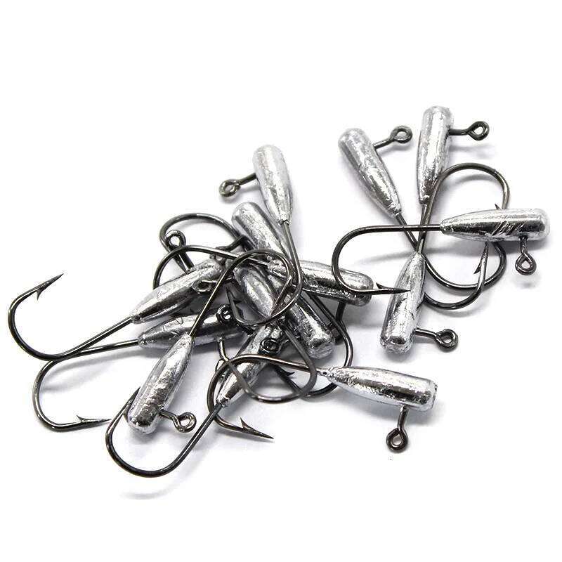 Japan Jigs 1g 2g 3.5g 5g Jig Head Professional Small Soft Lure Bait Texas Rig Fishing Hooks Lot 10 Pieces SALE Z260228