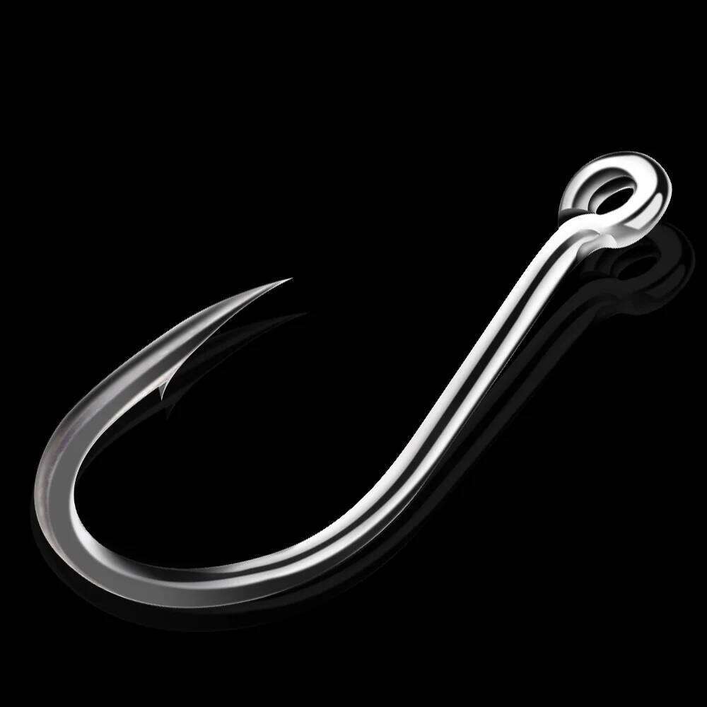 FISH KING Hooks 70-100Pcs ISEAMA High Carbon Steel Barbed With Eye Freshwater Single Circle Carp Hook Fishing Z260228