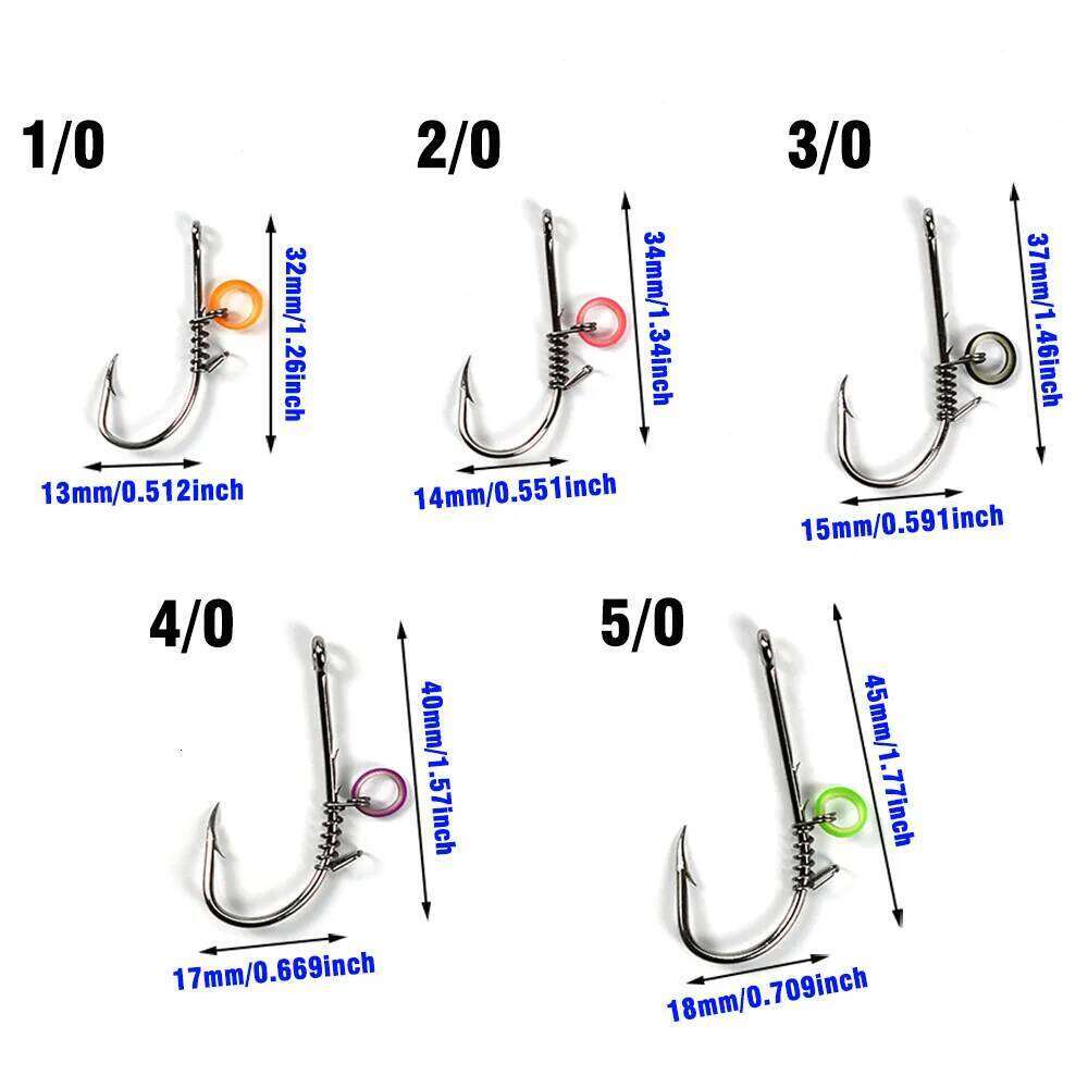 15Pcs/Box Live Shrimp Fixed Hook Carbon Steel with Hole 1# 2# 3# 4# 5# Bass Jig Assist Fly Hooks for All Kind of Fishing Z260228